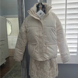 Obermeyer Cream Puffer Jacket